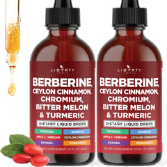 Berberine with Ceylon Cinnamon liquid drops bottle, 4 oz