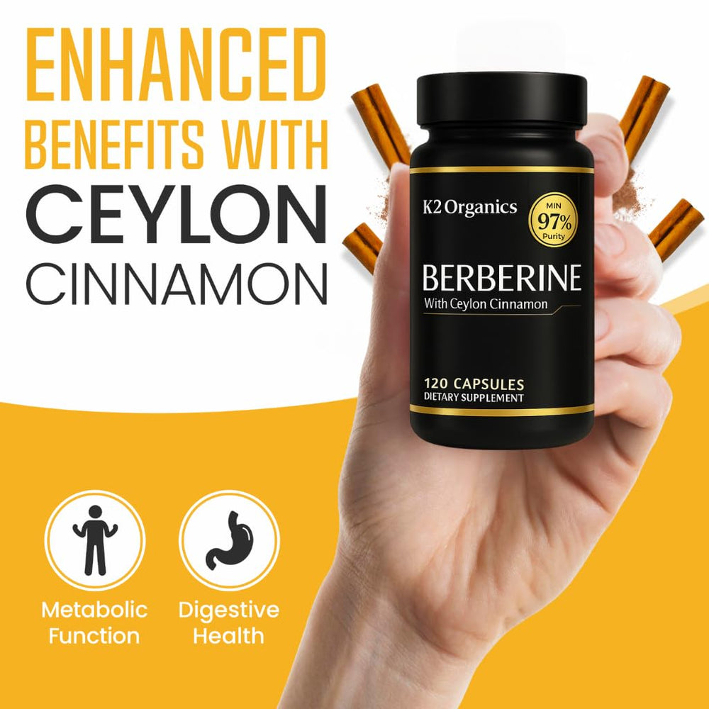 Ingredients of Berberine HCL 1200mg with Ceylon Cinnamon