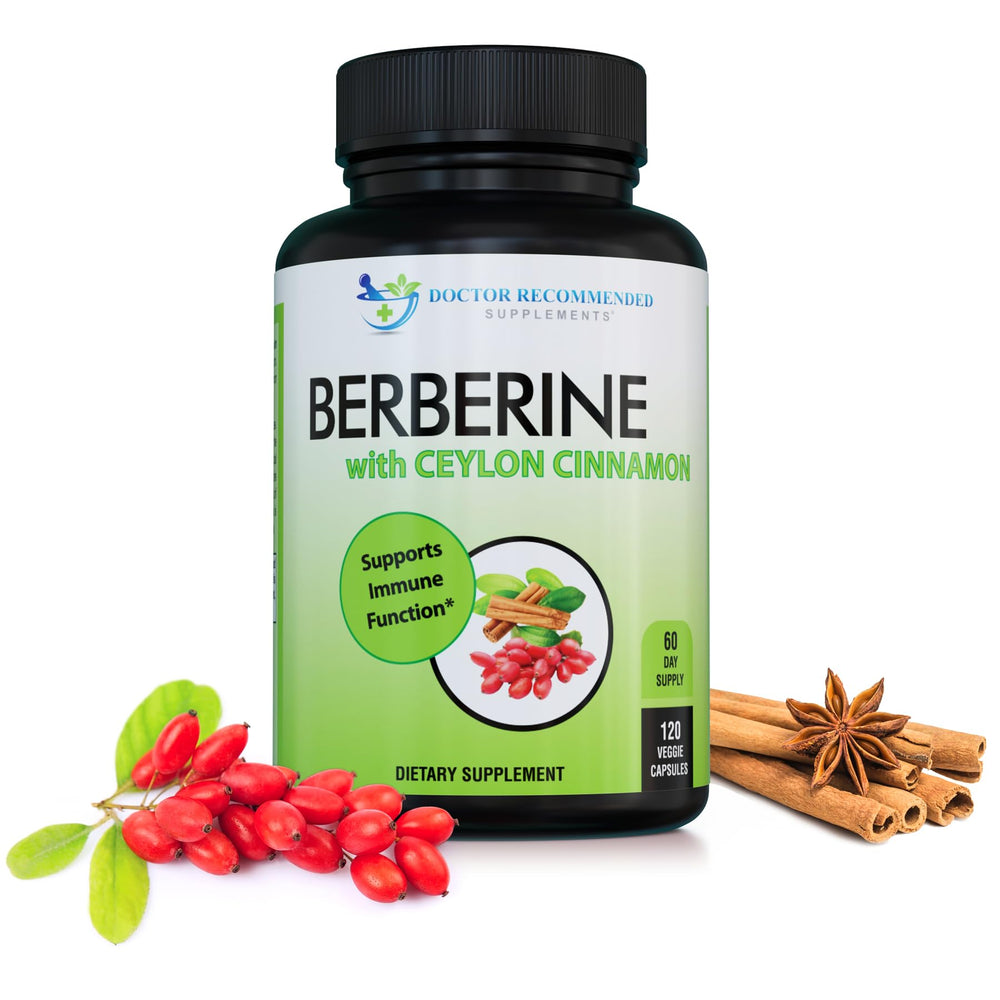 Bottle of Berberine with Cinnamon supplement