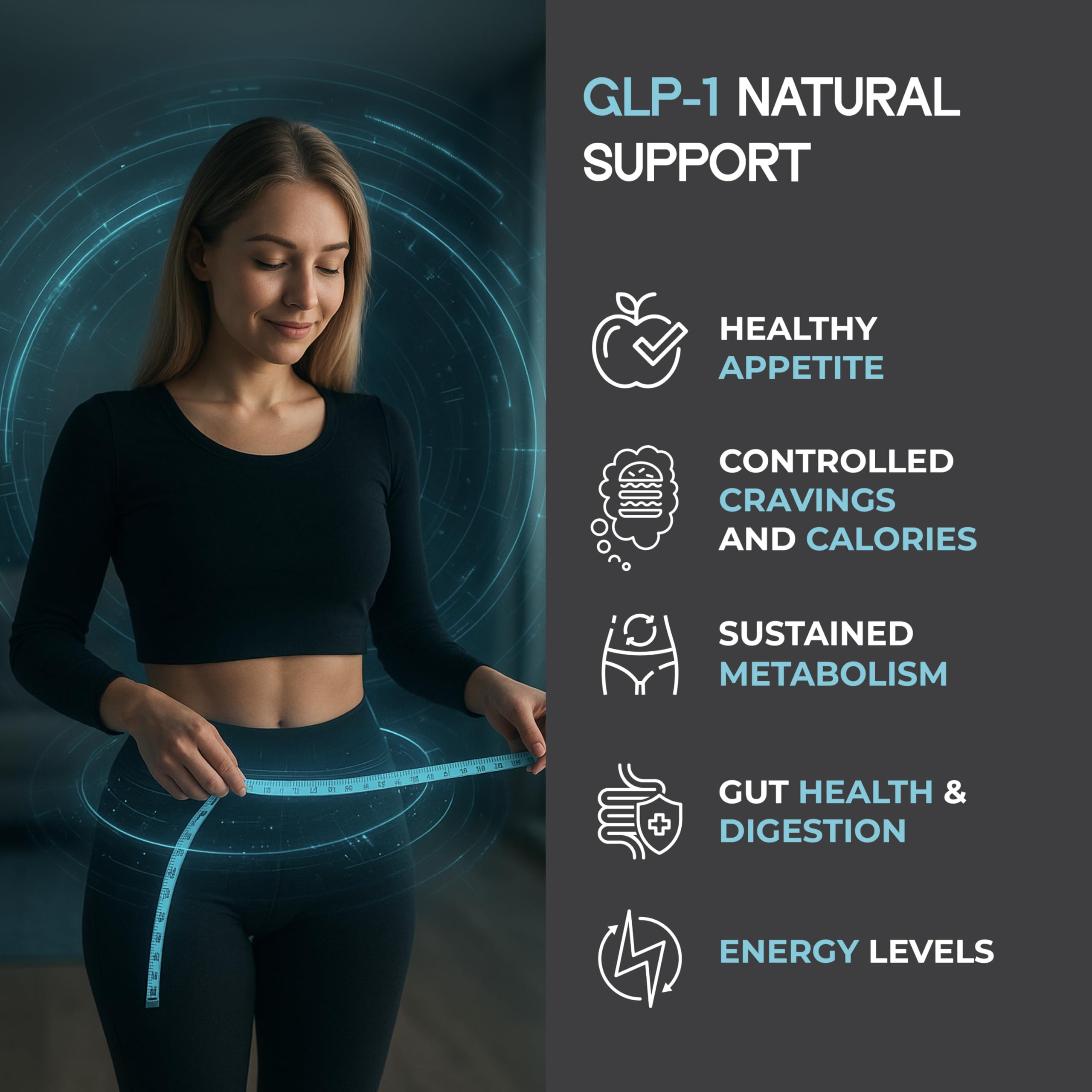 Berberine, cinnamon, and chromium illustration for GLP-1 supplement