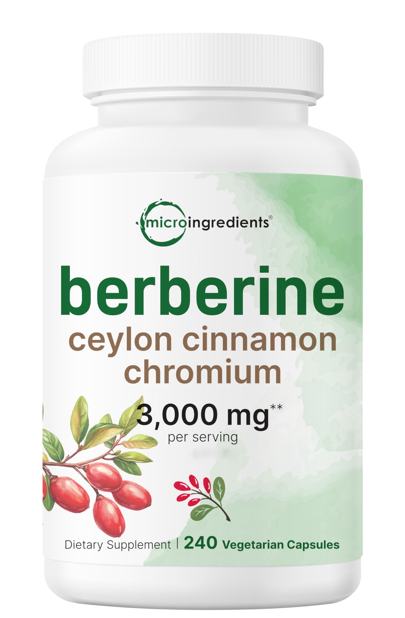 Hero image: Berberine Cinnamon Chromium Turmeric 240 capsules bottle