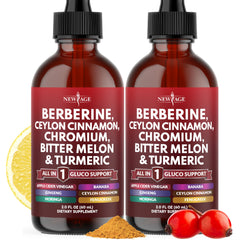 Berberine with Ceylon Cinnamon Liquid Drops bottle, 4 oz