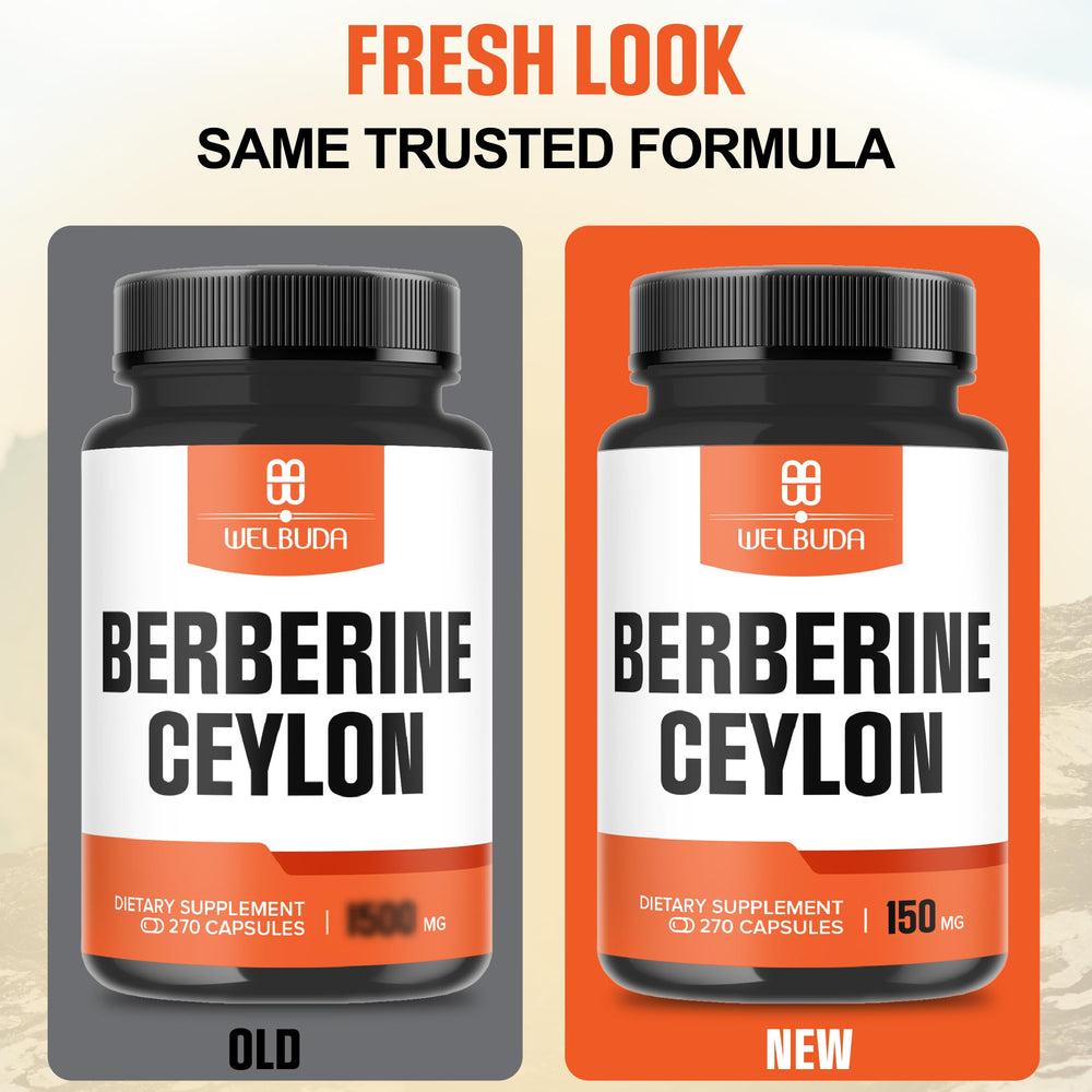 Packaging design and product box for the Berberine Cinnamon supplement