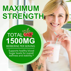 Blend of berberine with cinnamon and turmeric