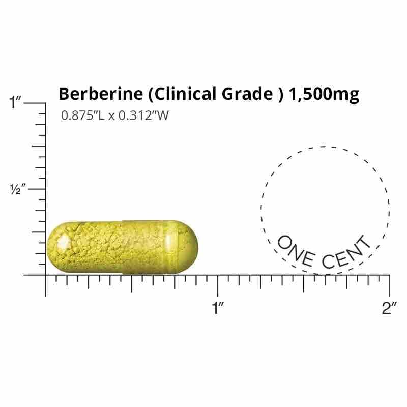 Close-up of Berberine bottle packaging