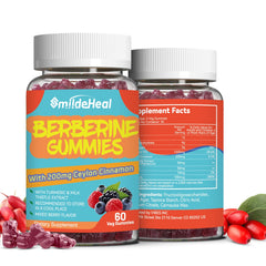 Two-pack Berberine Gummies berry flavor front view