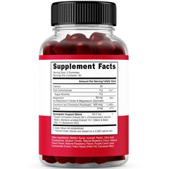 Close-up of raspberry peach flavored Berberine Gummies