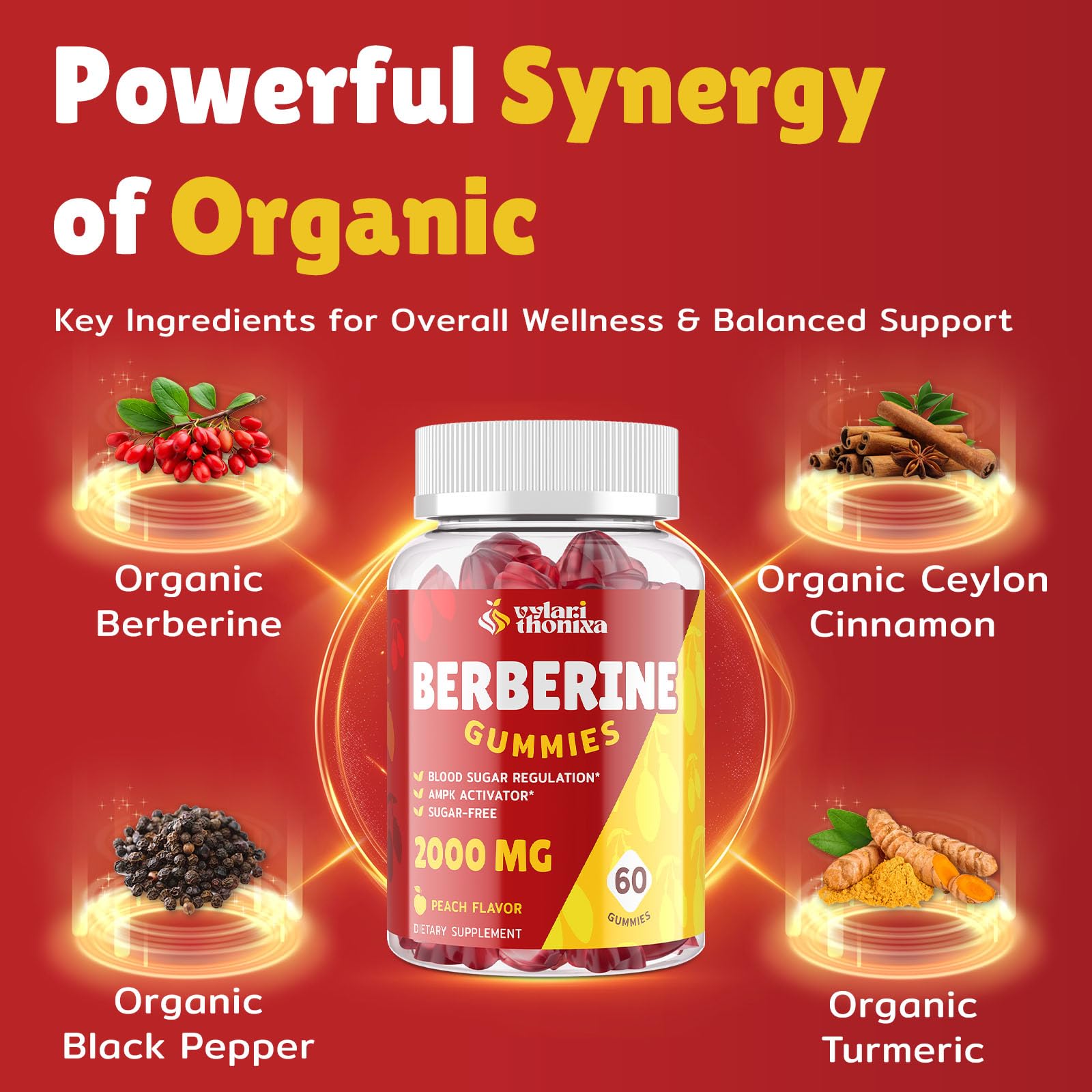 Two-pack Berberine Gummies packaging