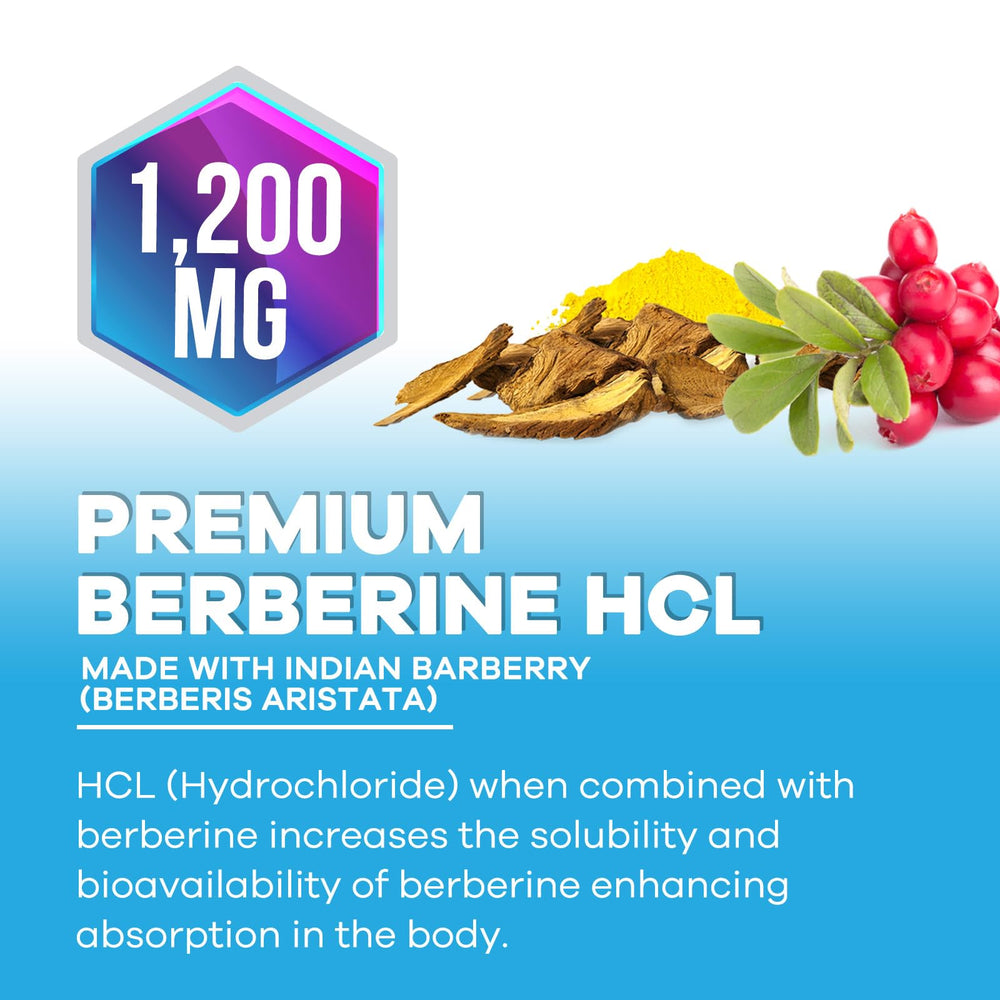 Heart health benefits of Berberine HCL 1200mg