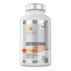 Close-up of berberine HCL 1200mg supplement label