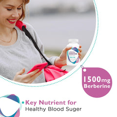 Berberine HCL 1500mg bottle with label
