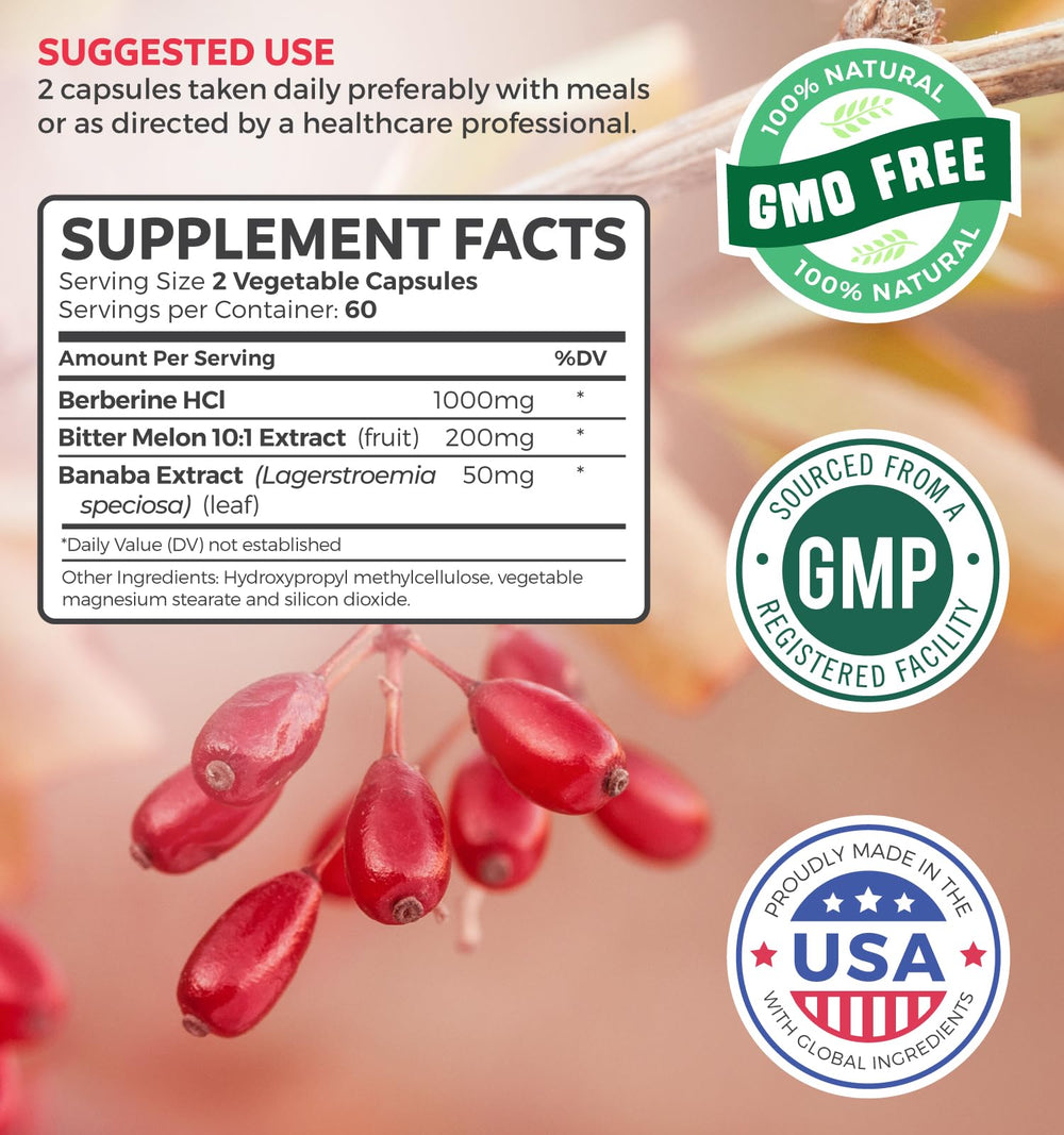 Bitter melon extract component of the Berberine supplement