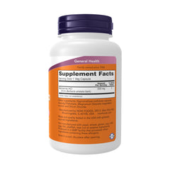 NOW Berberine HCL 500 mg bottle – back view with supplement facts