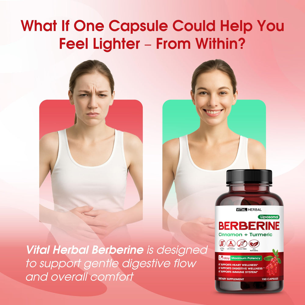 Berberine HCl cardiovascular wellness ingredients close-up