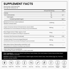 Gummies with Cinnamon and other ingredients illustration