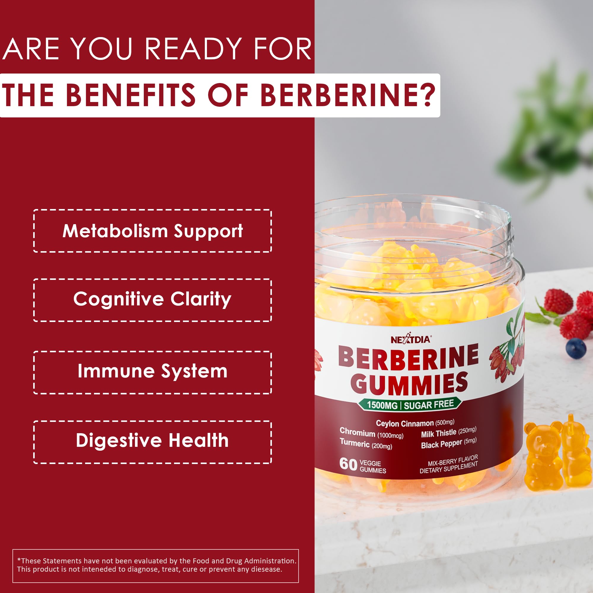 Berberine HCl derived from Indian barberry (Berberis aristata)