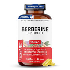 Berberine HCL Metabolic Guard+ Complex bottle front