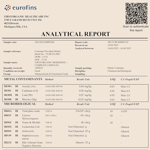 Studio shot of Berberine HCL Metabolic Guard+ bottle