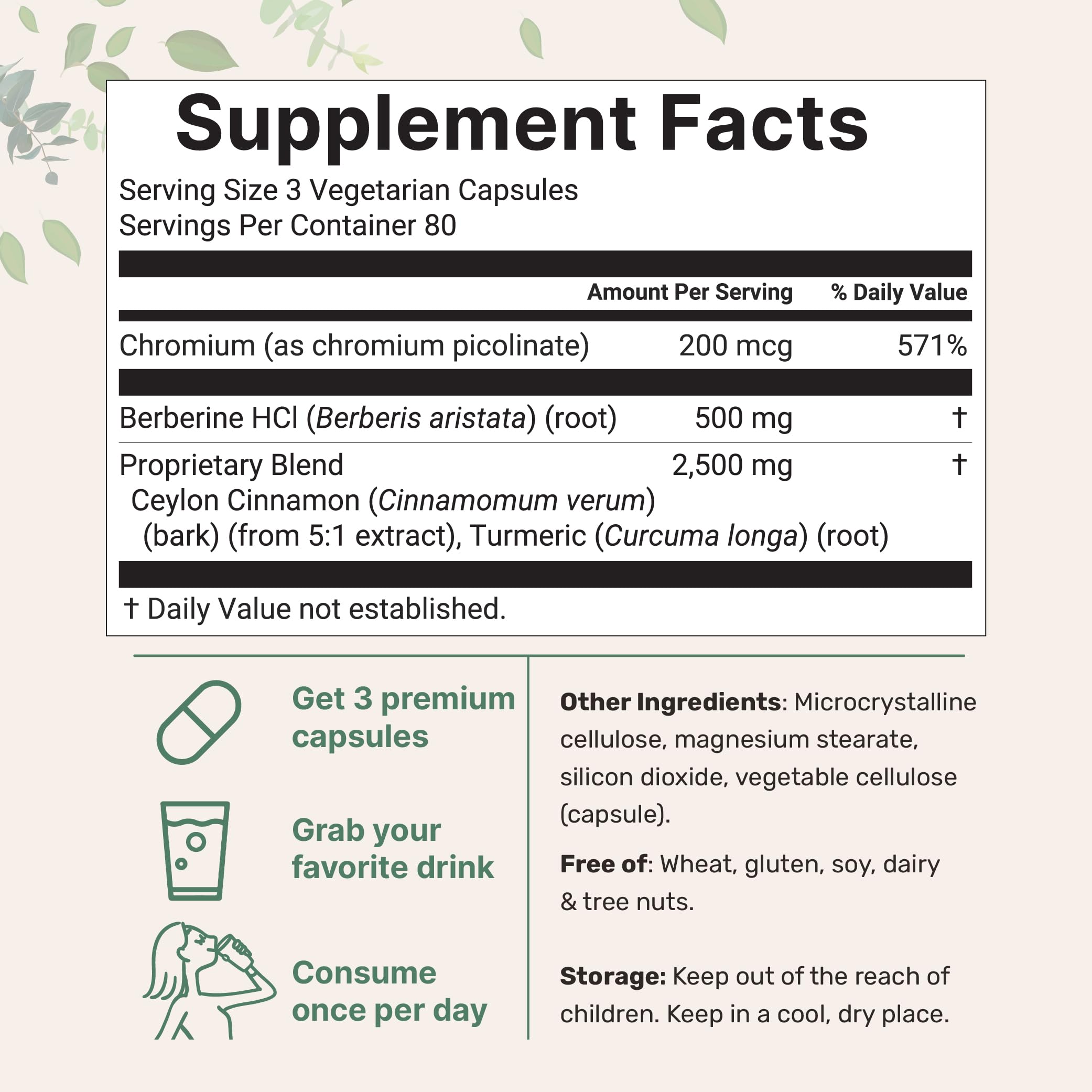 Illustration of berberine HCl root extract