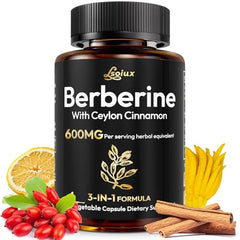 Premium Berberine Liposomal supplement bottle with Ceylon Cinnamon
