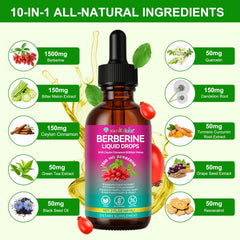 Berberine Liquid Drops 60ml for immune support