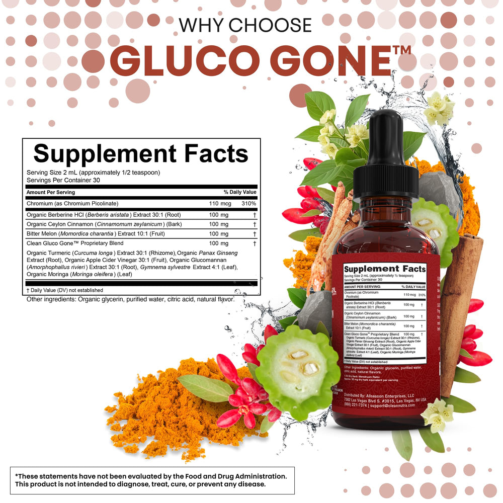 Berberine, moringa, and turmeric liquid drops bottle