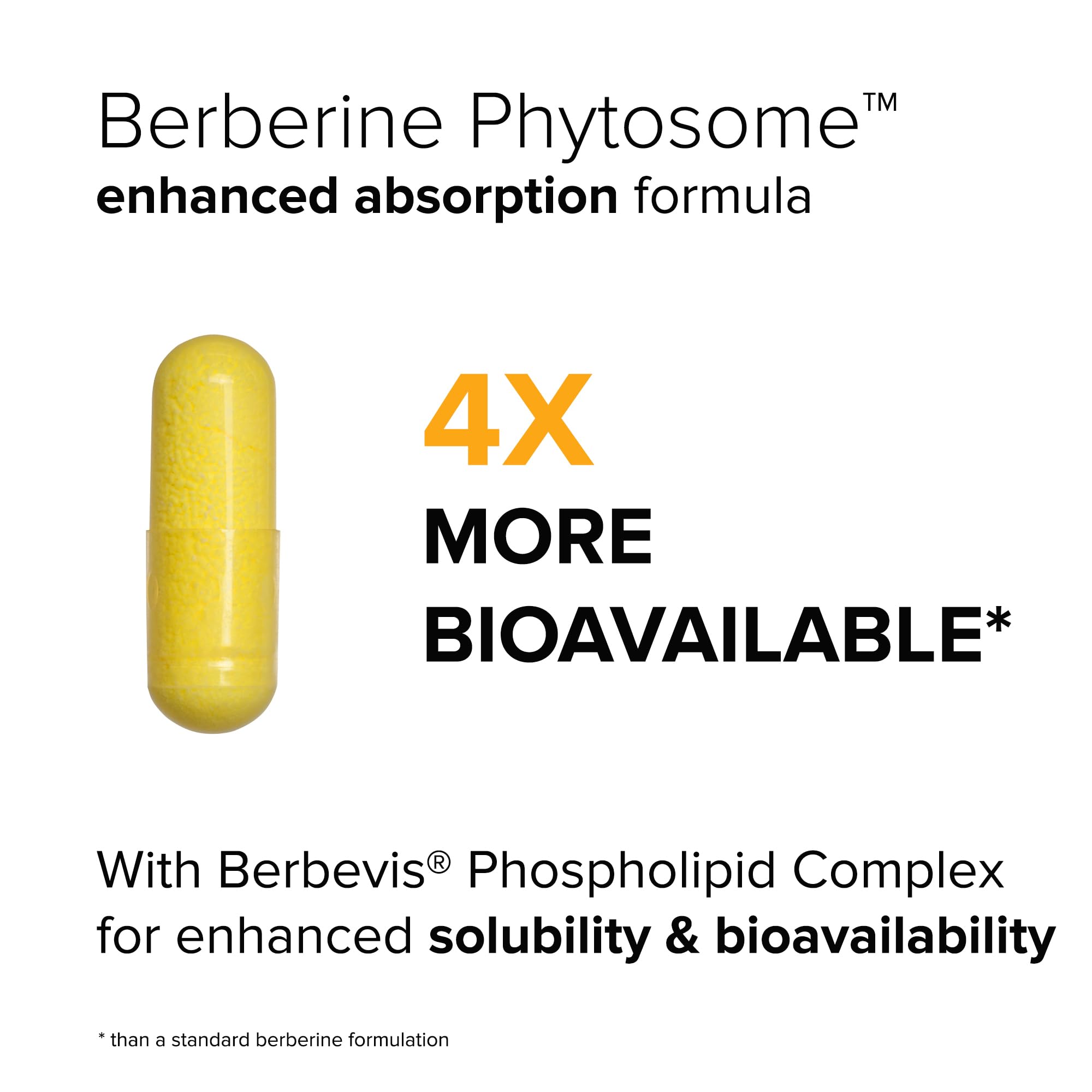 Front label displaying Berbevis Berberine and 550mg dose