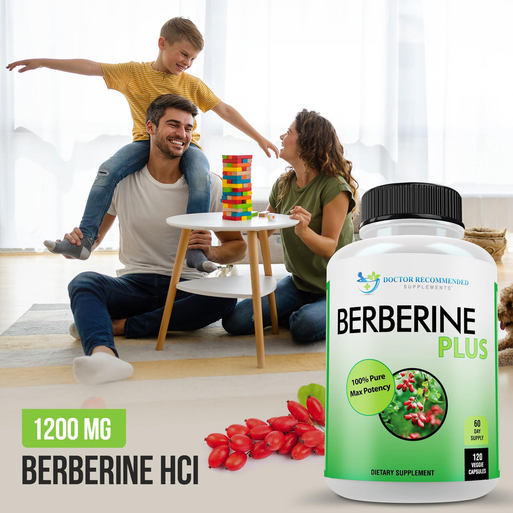 Illustration highlighting Berberine HCl from Berberis Aristata