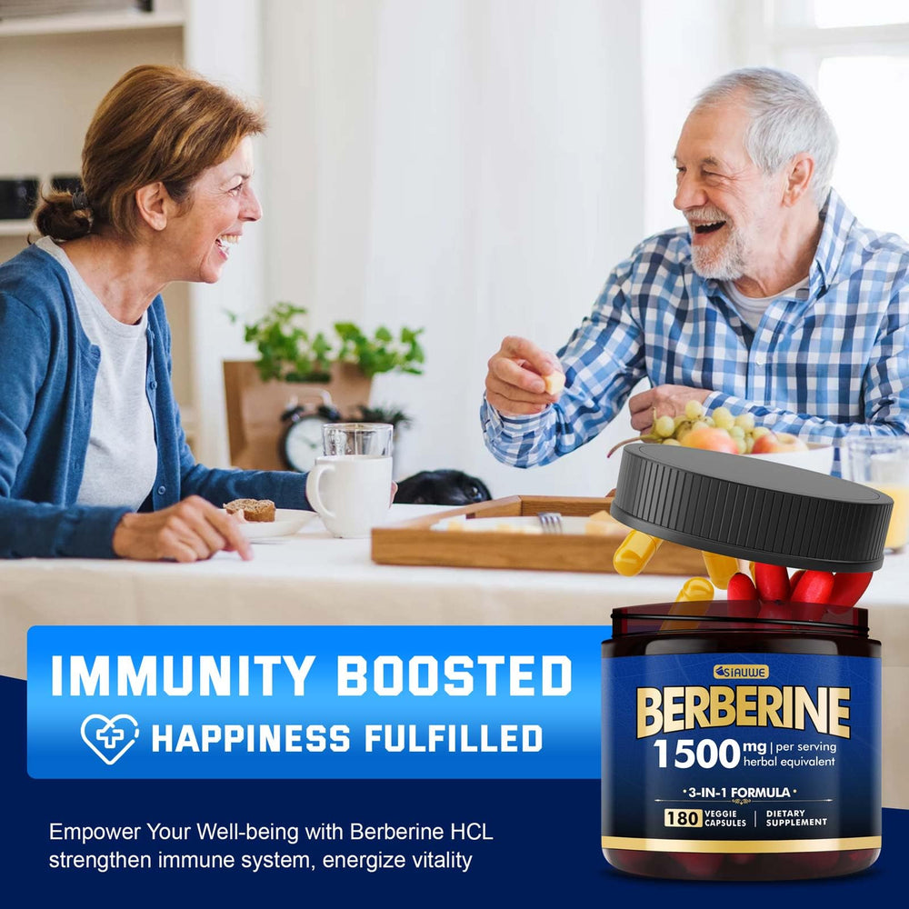 180-capsule bottle of berberine with citrus bergamot