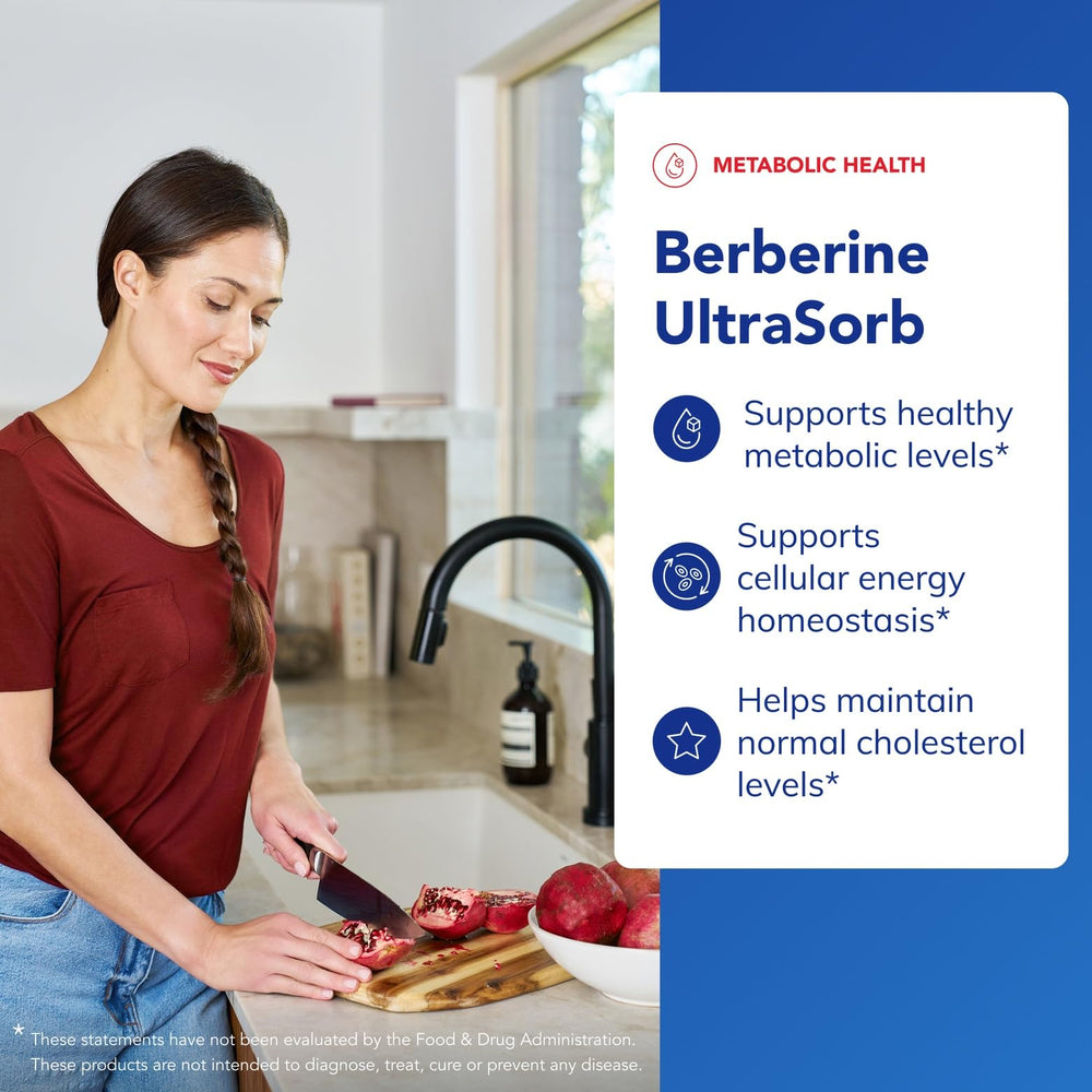 Berberine UltraSorb capsules labeled 550 mg