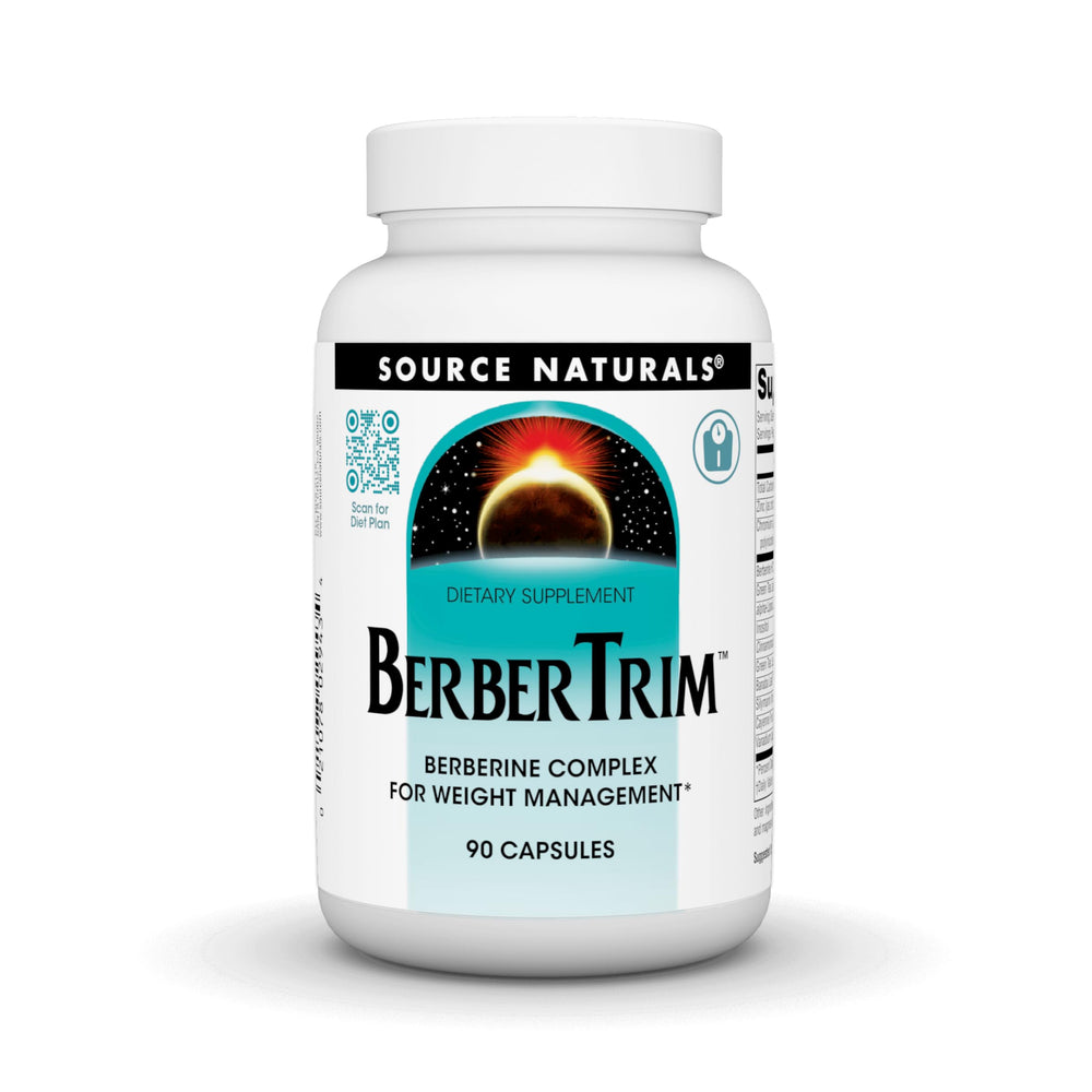 Bottle of Source Naturals BerberTrim Berberine Complex - front view