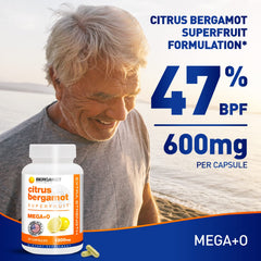 Close-up of BergaMet Citrus Bergamot capsules