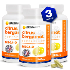 BergaMet Citrus Bergamot supplement bottle