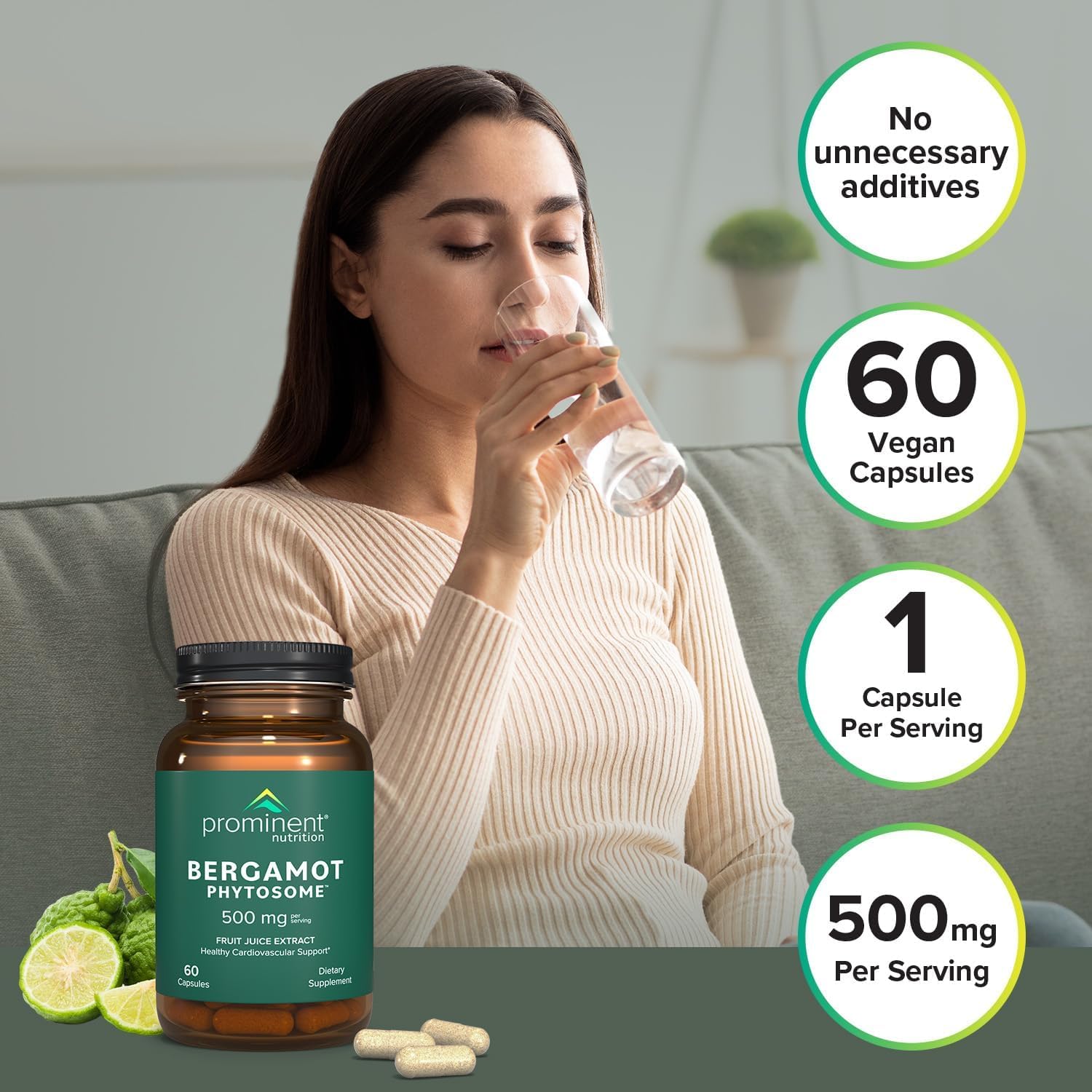 Illustration of heart and liver health supported by bergamot extract
