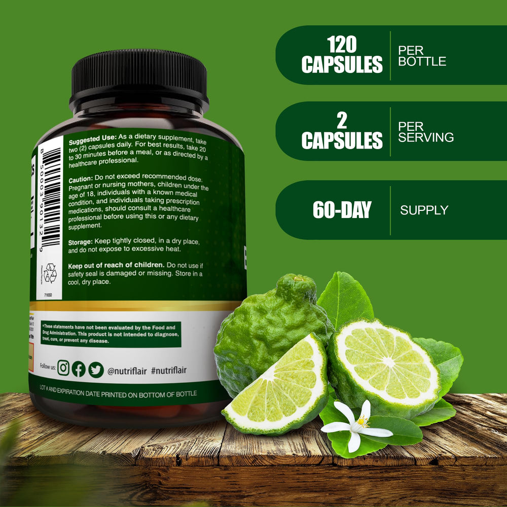 Illustration of bergamot essential oil and citrus bioflavonoids