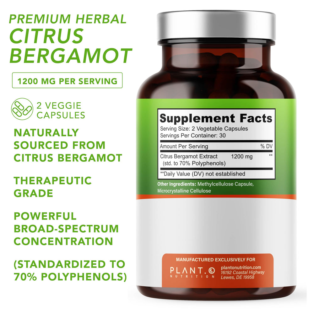 Citrus bergamot extract capsules 1200mg