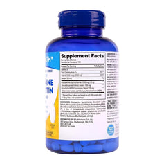Close-up of glucosamine, chondroitin and MSM ingredients