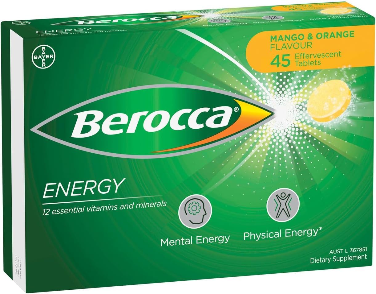 Berocca Energy Mango Orange packaging