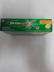 Berocca Energy dissolving tablet in water with mango orange flavour