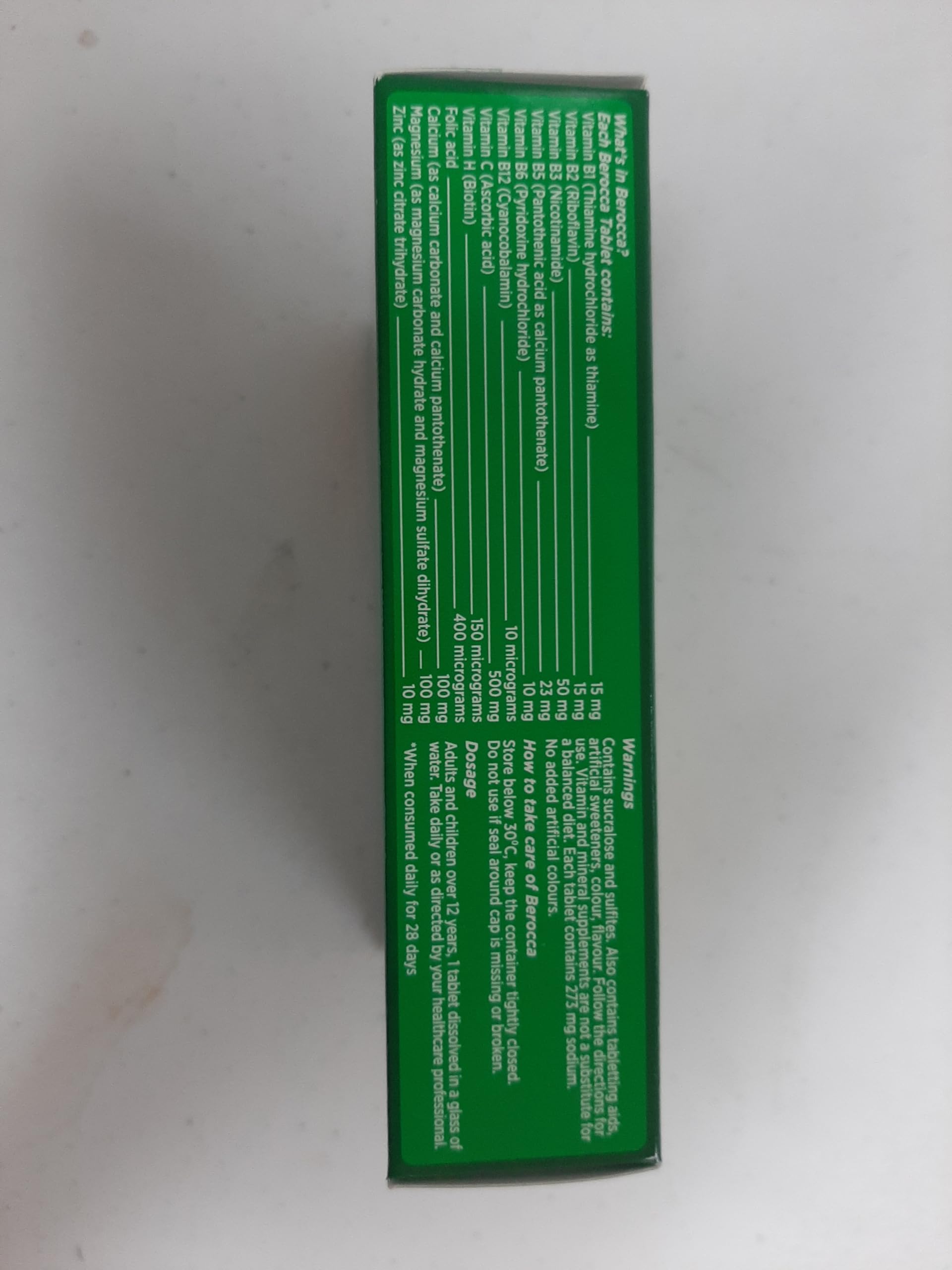Berocca Energy 45-count tube packaging