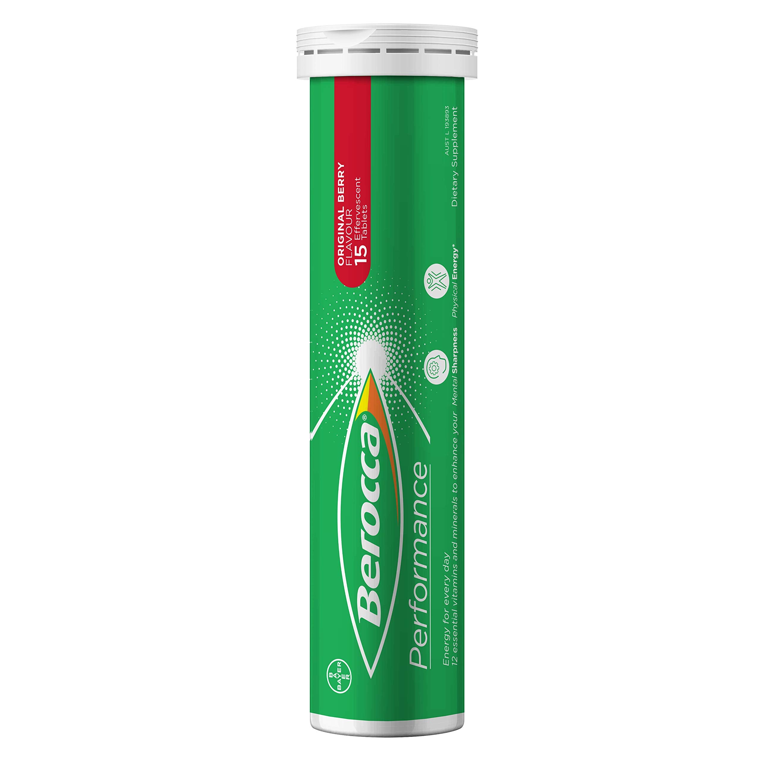 Berry flavor Berocca bottle with label