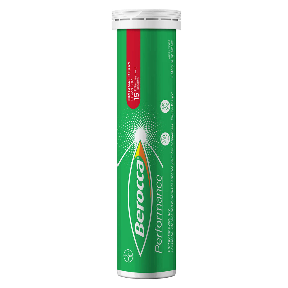 Berry flavor Berocca bottle with label