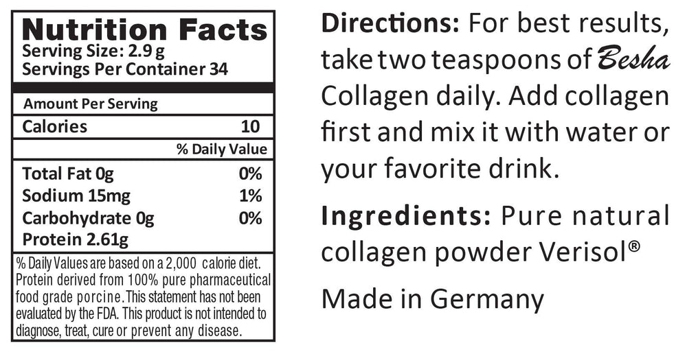 Close-up of Verisol collagen powder texture