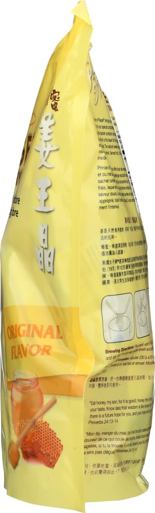 Ginger Honey Crystals packaging and ingredients