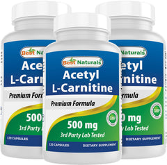 Best Naturals Acetyl L-Carnitine 500mg bottle – front view