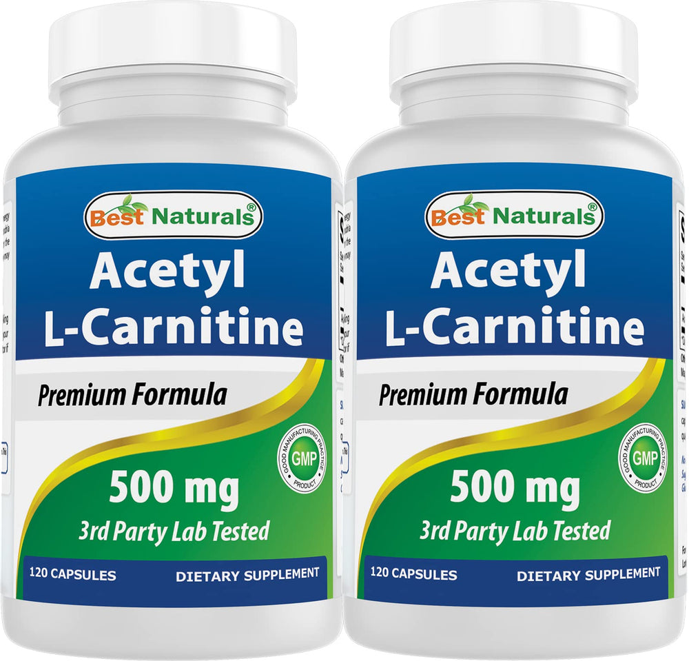 Best Naturals Acetyl L-Carnitine 500mg bottle front label