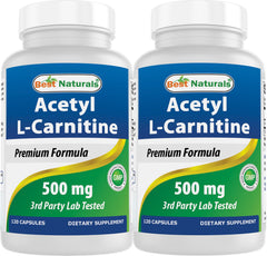 Best Naturals Acetyl L-Carnitine 500mg bottle front label