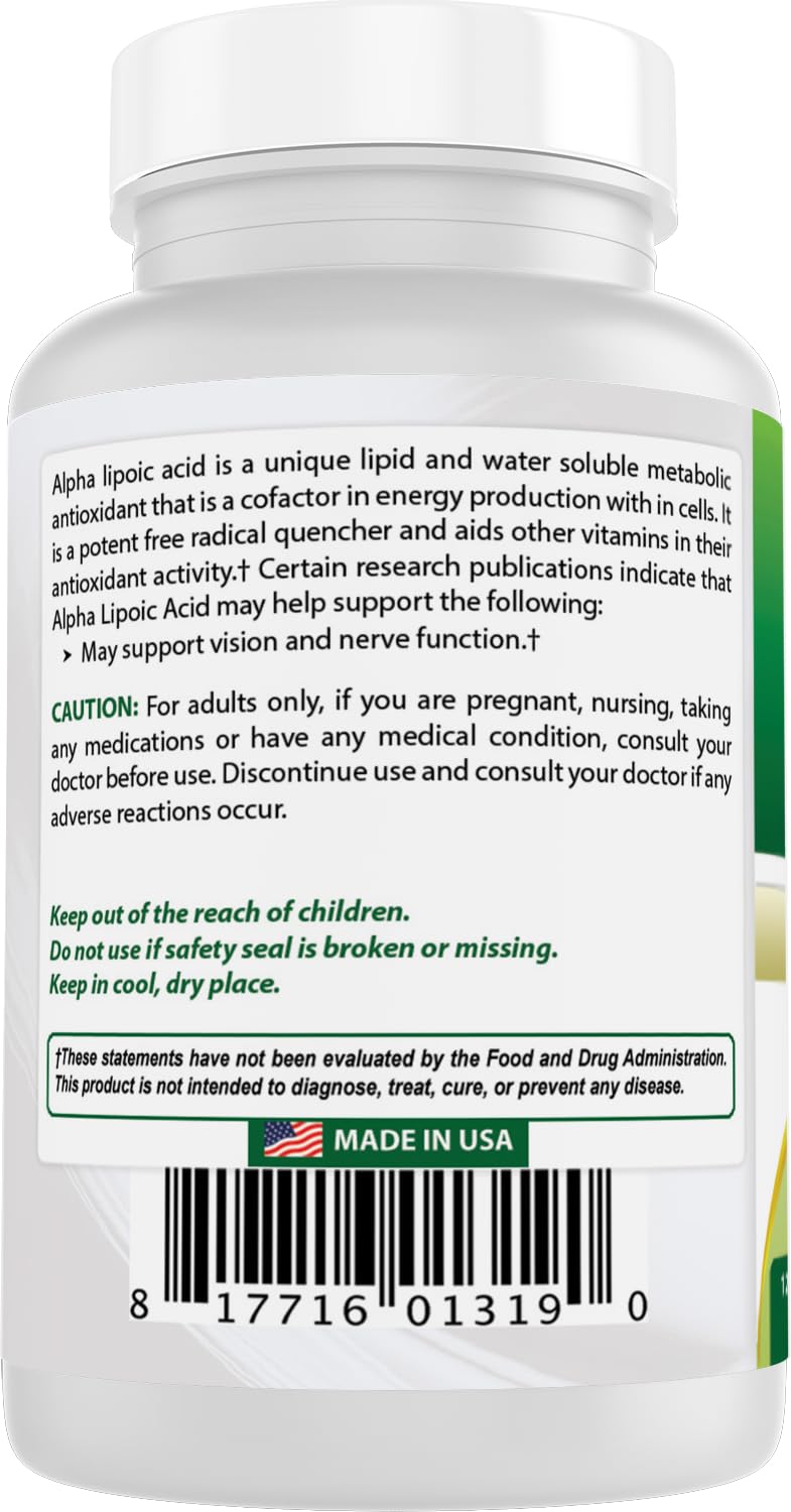 Pack of two Best Naturals Alpha Lipoic Acid bottles