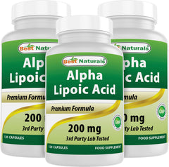 Hero image of Best Naturals Alpha Lipoic Acid 200 mg 120 capsules (pack of 3)