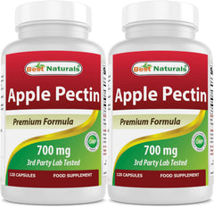 Best Naturals Apple Pectin 700 mg bottle – front view